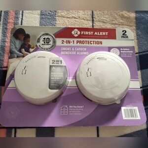 NWT & SEALED!! First Alert Smoke & Carbon Monoxide Alarms 2-Pack